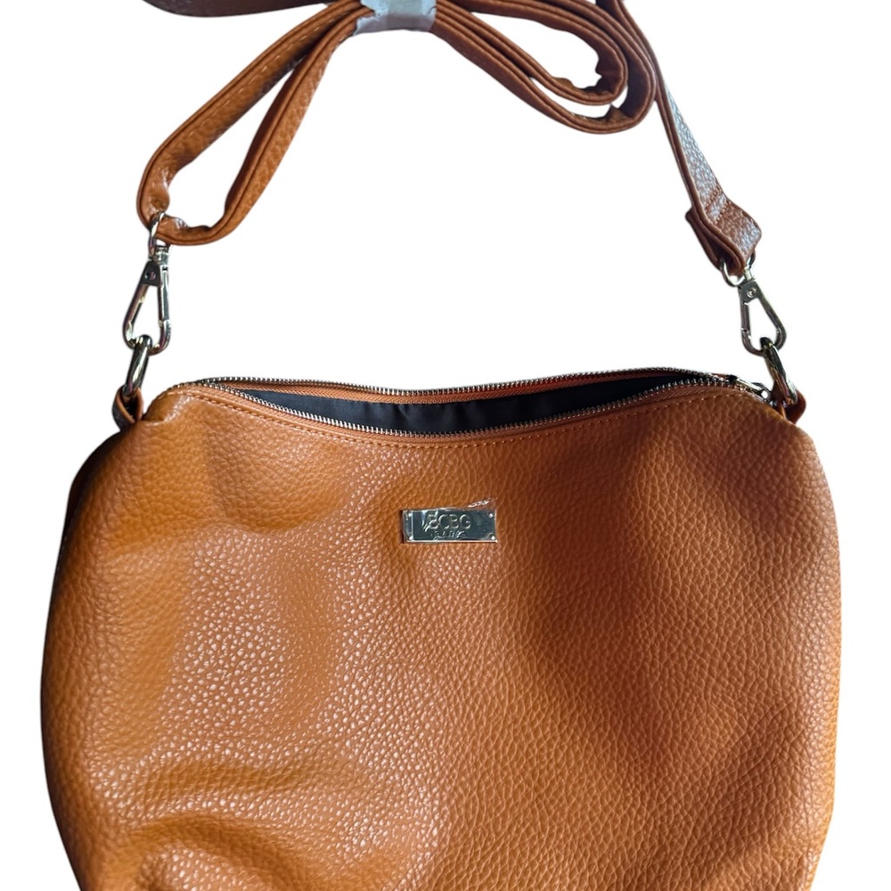 BCBG Paris caramel color bag; new